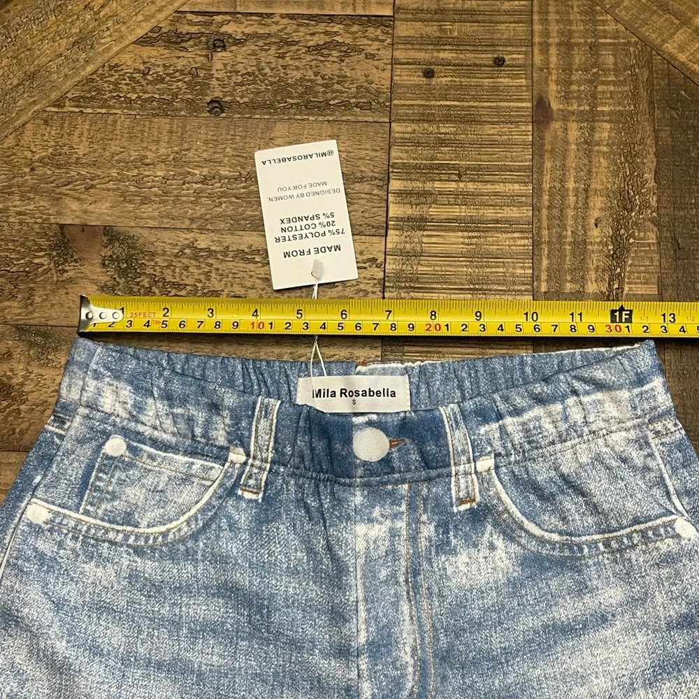 Stylish Blue Denim Women's sweatpant jeans - Picture 4 of 6